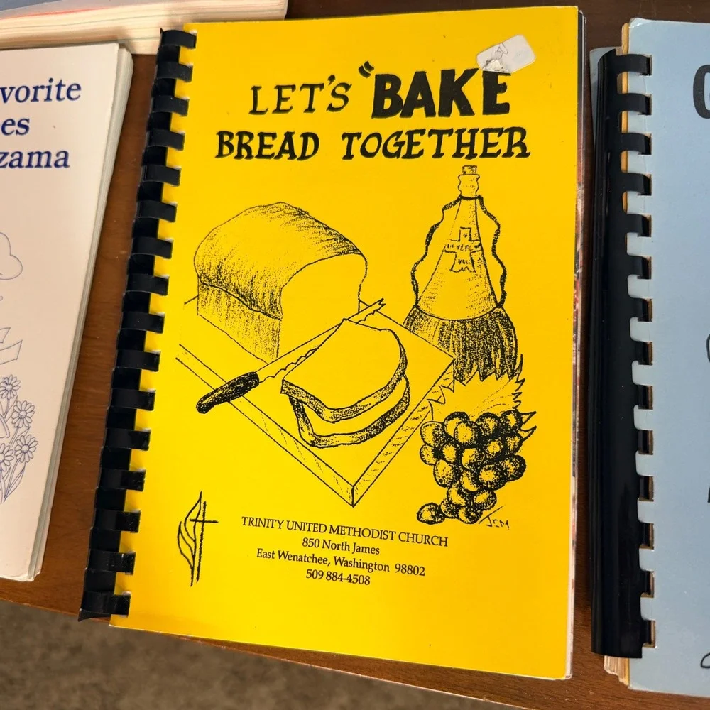 Vintage Cookbooks Washington State Community Church Spiral‎ Lot x6